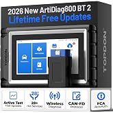 TOPDON AD800BT 2 OBD2 Scanner, Bidirectional Scan Tool, 28+ Reset Services | Lifetime Free Update, All System Automotive Diagnostic Tool, Active Tests, FCA AutoAuth, CAN-FD, Function as AD900 Lite
