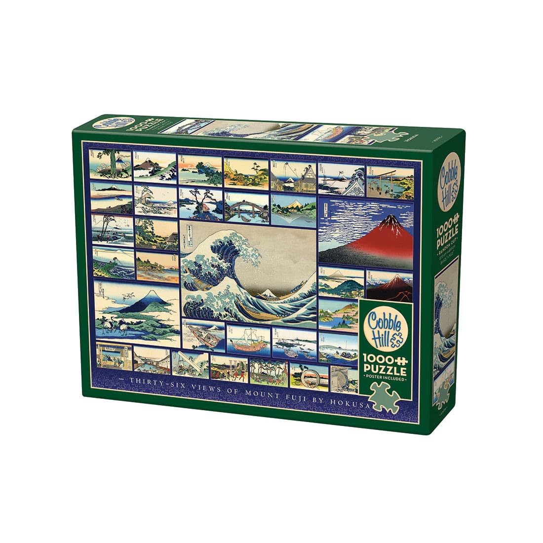 Cobble Hill 1000 Piece Puzzle - Hokusai - Sample Poster Included