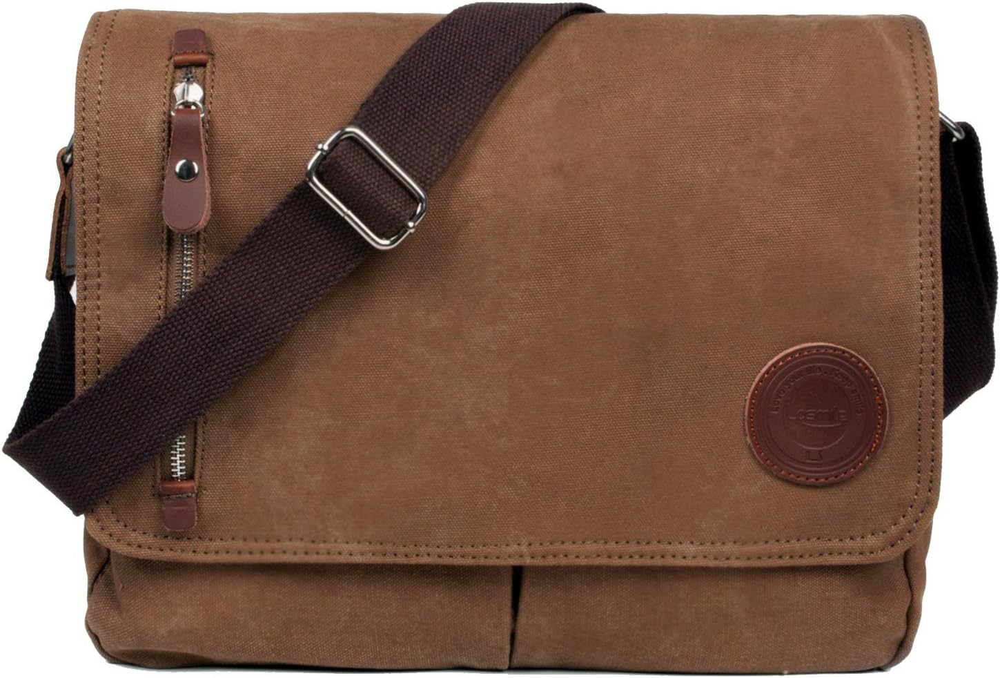 LOSMILE Canvas Messenger Bag Shoulder Bag Vintage Crossbody Laptop Bag Satchel Bag School Bag Work Bag Sling Bag