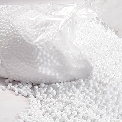 STAR SUPPLIES White 1.5 Cubic Booster Bean Bag RefFill Bead Bag