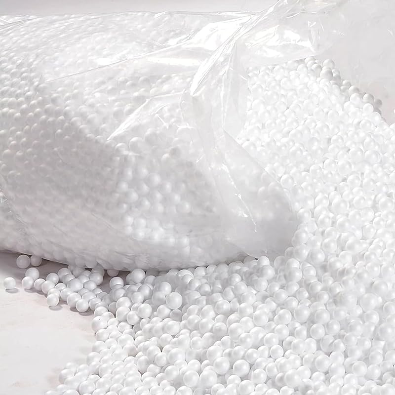 STAR SUPPLIES White 1.5 Cubic Booster Bean Bag RefFill Bead Bag