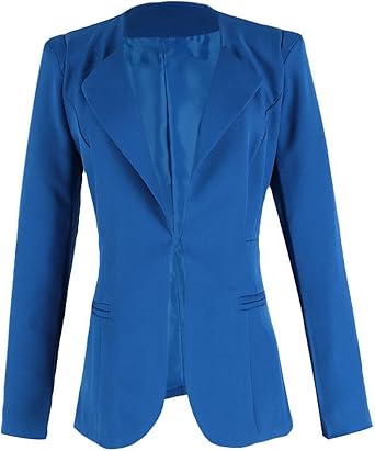 veste tailleur femme bleu