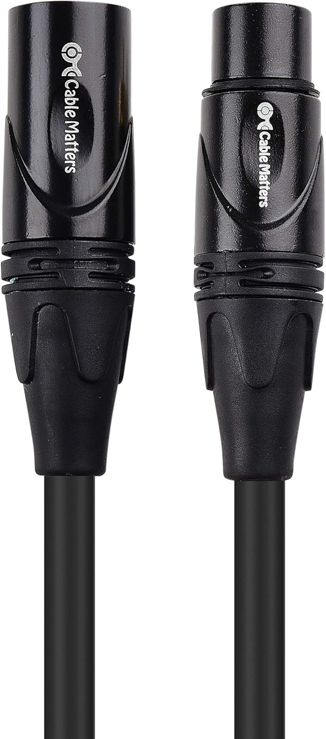 Cable Matters 2-Pack Premium XLR to XLR Microphone Cable 6 Feet: Musical Instruments