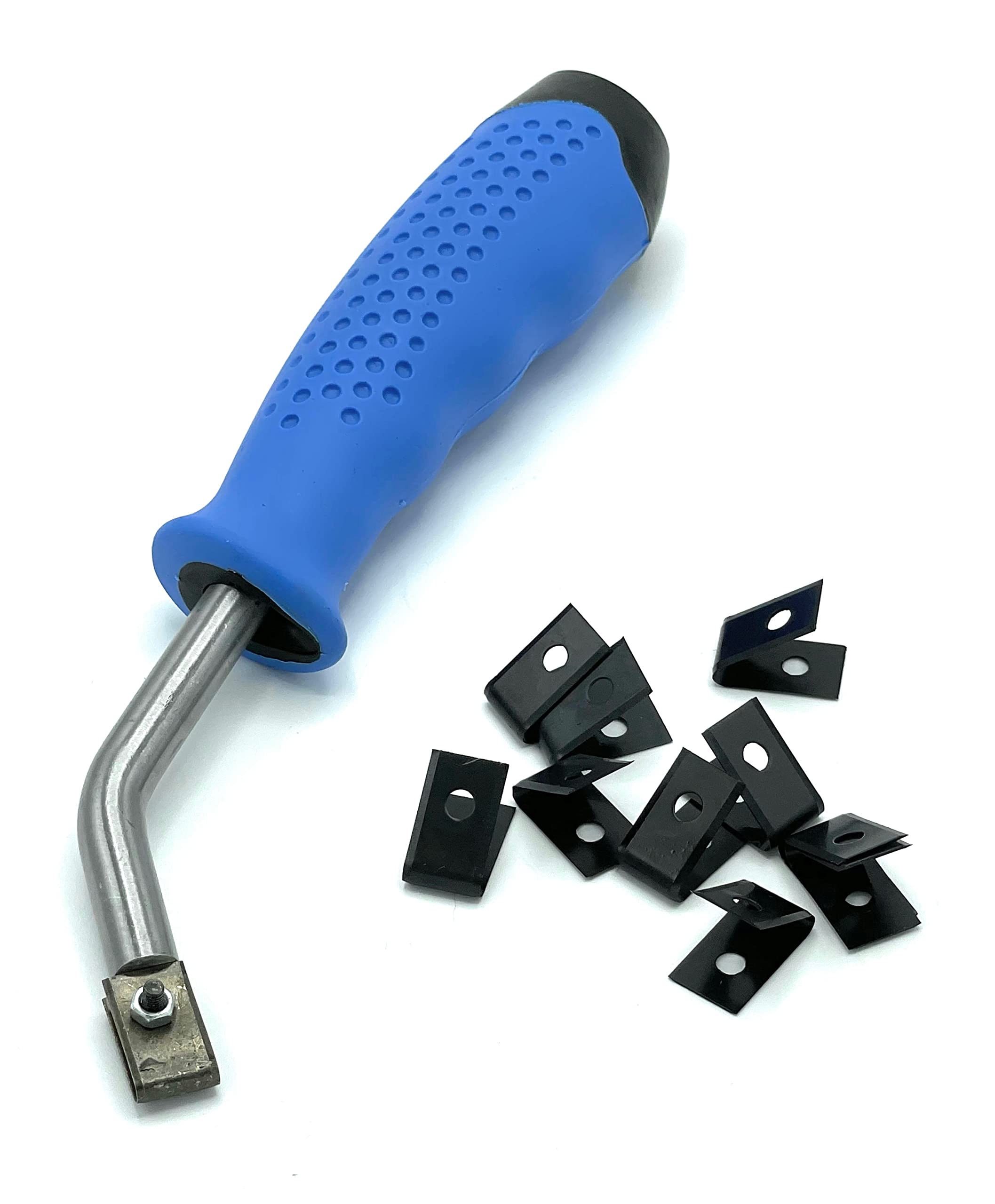 CCA Vinyl Floor P Groover Complete with 10x U Grooving V Blades for Sheet Vinyl PVC and Linoleum Welding.