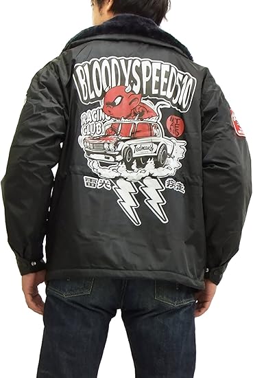 Amazon Co Jp カミナリ テッドマン ドカジャン Tkmcj 050 Tedman カストロコート メンズ ジャケット ネイビー L 服 ファッション小物