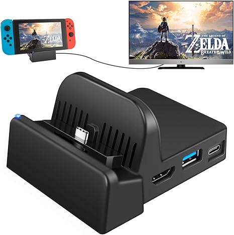 Wealth Switch Tv Dock Portable Charging Stand For Nintendo Switch Compact Switch To Hdmi Adapter Mini Switch Docking Station With Extra Usb 3 0 Port Replacement Charging Dock For Nintendo Switch Amazon Co Uk Sports Outdoors