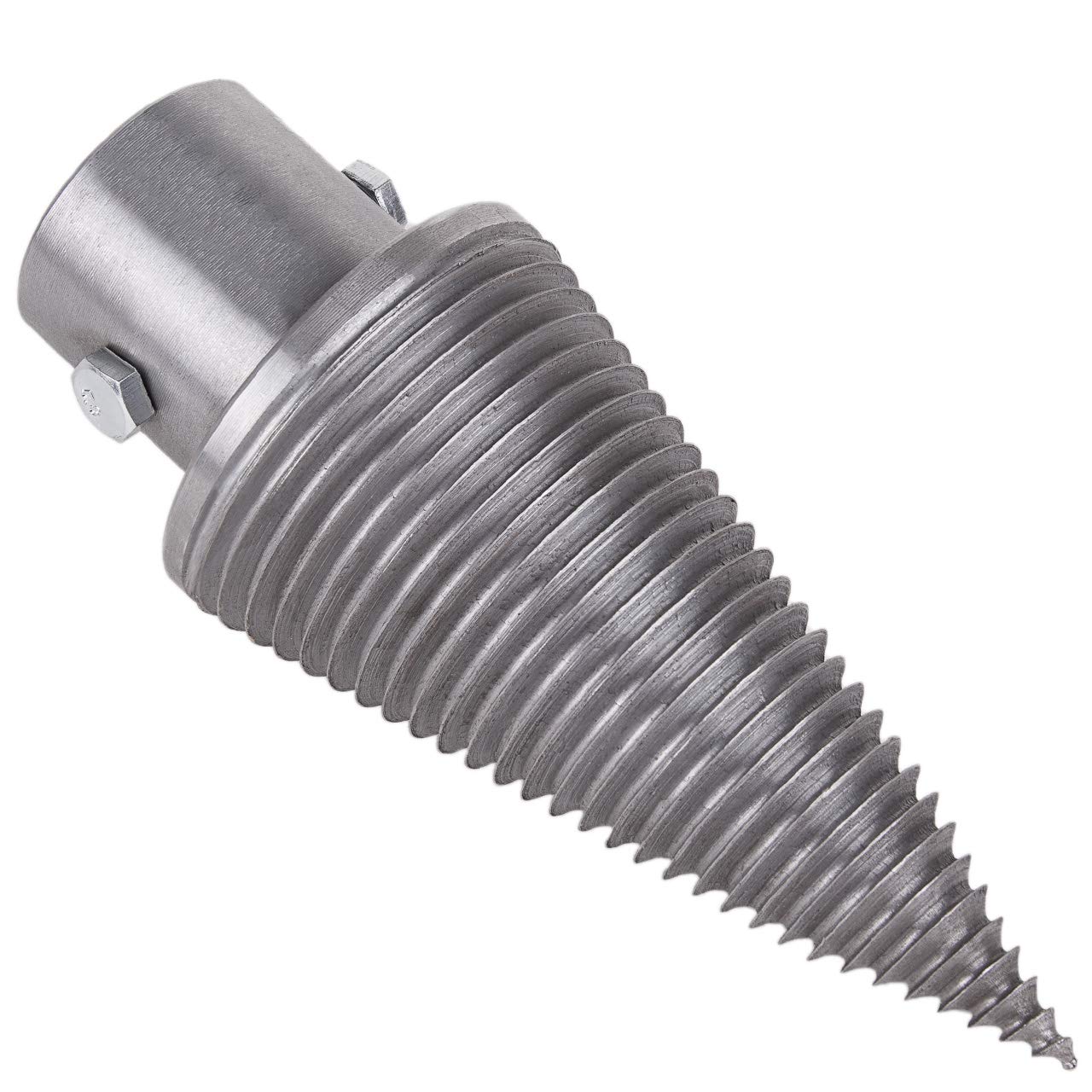 Log Wood Splitter Cone Splitting Hammer Drill Screw Cleaver Left Thread Steel 100mm Home - Drill Accessories Home Outdoor Camping Farms - Sportily Wood Splitting Cone Drill Bit