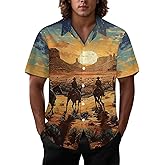 Joyidec Mens Hawaiian Shirt Casual Button Down Short Sleeve Tropical Beach Holiday Aloha Party Shirt for Men Funny