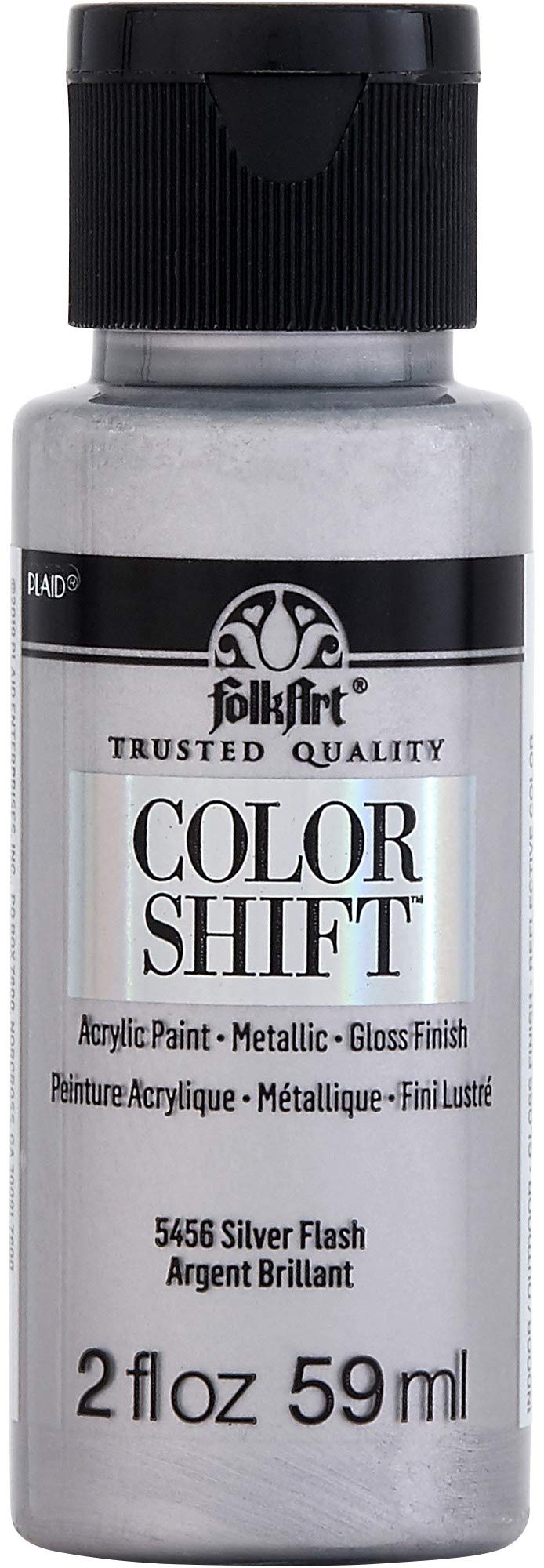 FolkArt Color Shift Acrylic Craft Paint, 2 oz, Silver