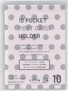 Amazon B6 A5サイズ対応 10ポケットポストカードホルダー クリア Df080 Cl システム手帳用リフィル 文房具 オフィス用品