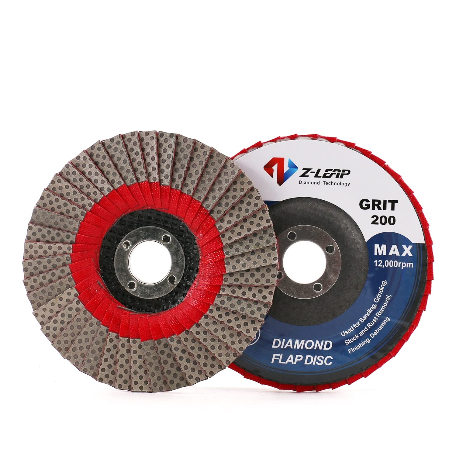 4Inch 200 Grit Grinding Wheels 100mm Flap Sanding Abrasive Disc for Angle Grinder Diamond Sanding Pad with 5/8" Arbor