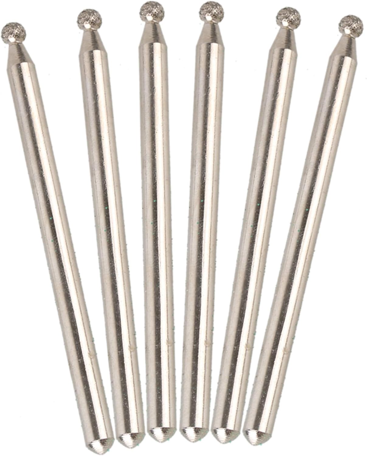 Mxfans 30pcs Diamond Glass Burr Bits Drill Carving Rotary Tool 2.5mm Dia Ball Point - Image 3