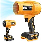 Dinftin Brushless Cordless Leaf Blower Compatible for DeWalt 20V Battery(Tool Only), 125MPH 430CFM Variable Speed Turbo Blower, Lightweight Handheld Blower for Lawn, Garage, Snow, Patio