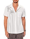 COOFANDY Men Beach Vacation Shirts Aloha Hawaiian