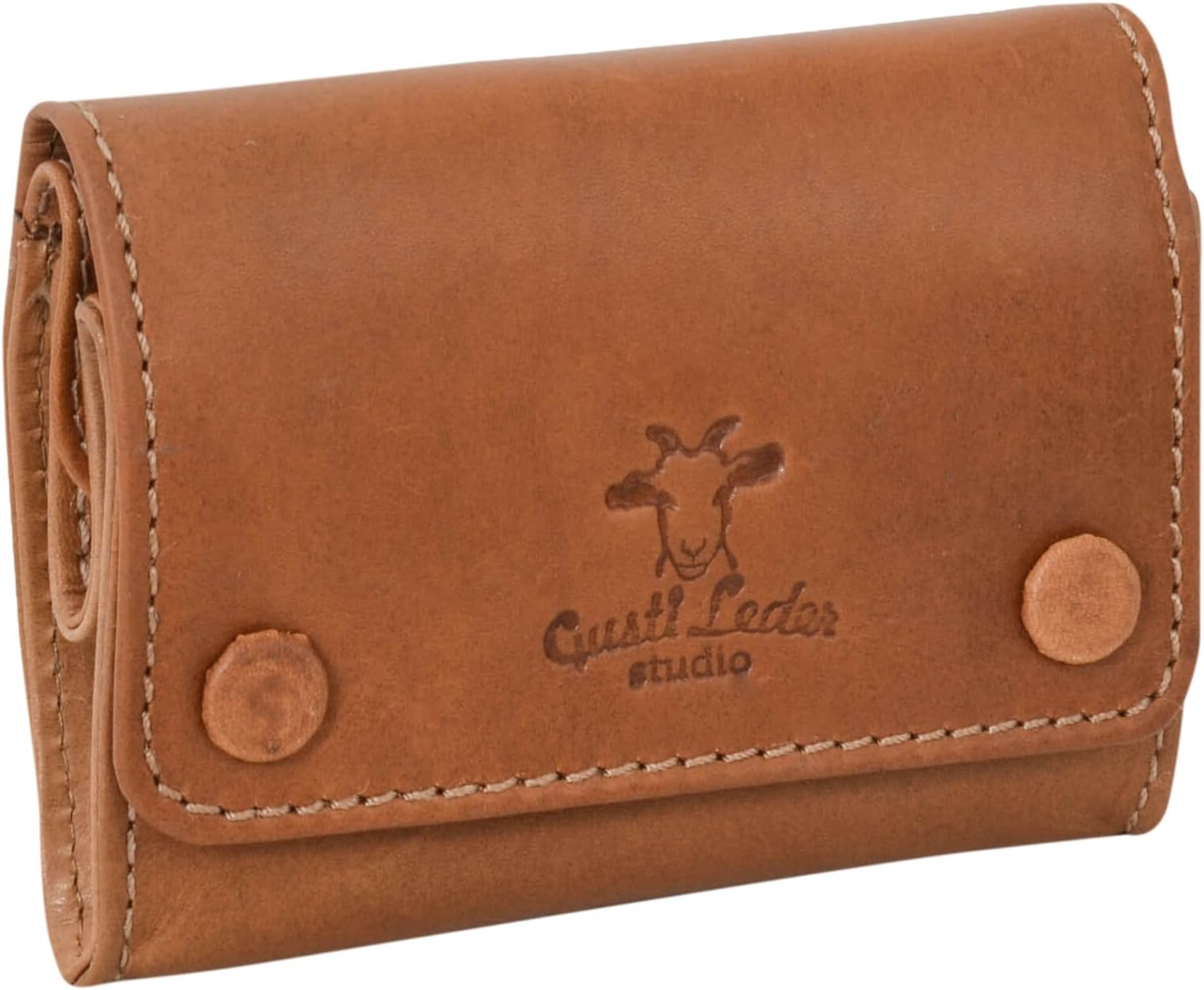 Gusti Lutz Leather Tobacco Pouch with Fine Cut Brown Leather