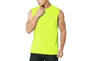 EZRUN Men's Sleeveless Shirt Quick Dry Workout Swim Shirt Gym Muscle Athletic Beach Tank Top