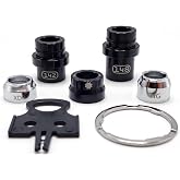 KICKR Thru Axle Adapter Kit | Compatible with Wahoo KICKR CORE 2 and CORE 1, KICKR Move and v4, v5, v6; upgraded Anti-Loss Design