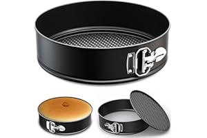 CasaCulina 10 Inch Non-stick Springform Pan Cheesecake Pan Cake Pan, Cheese Cake Pans with Removable Bottom for Baking, Deep Dish Pizza Pan Spring Form Pan for Cheesecake