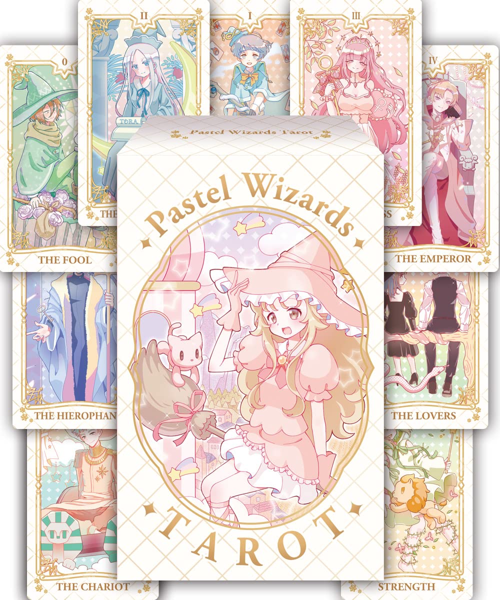 EMPATHSOUL Pastel Dreams Tarot Deck, cartas de tarot para principiantes, 78 cartas