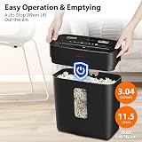 VidaTeco Cross-Cut Shredder 6 Sheet High Security P-4 11.5L Black view 2