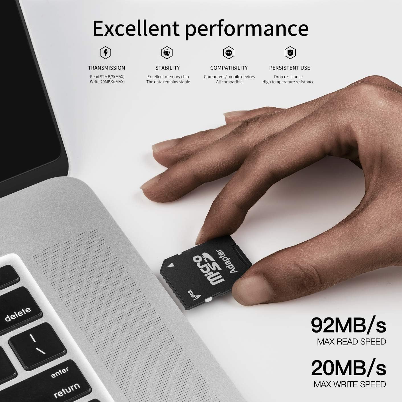 HIKVISION 256GB Micro SD(TF) Card,Flash Memory Card,High Speed, Class ...