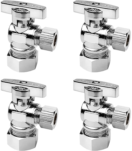 Complete Toilet Set Valve 1/2 In. NOM Inlet X 3/8 In. OD Compression Outlet Angle Shut Off - View #2