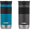 Contigo Byron 16oz Vacuum-Insulated Stainless Steel Travel Mug, Leak-Proof Lid, Reusable Coffee Cup or Water Bottle, BPA-Free