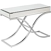 Furniture HotSpot Ava Mirrored Console Table - Chrome