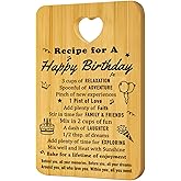 Unique Birthday Gift Decorative Bamboo Cutting Board Decor Kitchen Gifts for Friend Sister Kitchen Wood Gift Christmas Cheese Serving Boards Xmas Presents