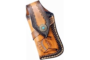 COHOMELARS Genuine Leather Pocket Knife Sheath for 4.5''-5.1'' Folding Knives,Handmade Large Folding Knife Holder,GerBer MP600 Sheath Snap Knife Pouch,Knife Holster Case Brown