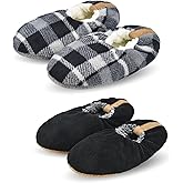 Panda Bros Mens Slipper Socks Low Cut Super Soft Warm Home Sock with Non-Slip Indoor Slipper Shoes Socks