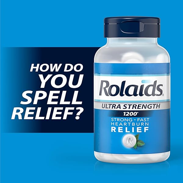 ROLAIDS ULTRA STRENGTH ANTACID CHEWABLE TABLETS, MINT, 72-COUNT