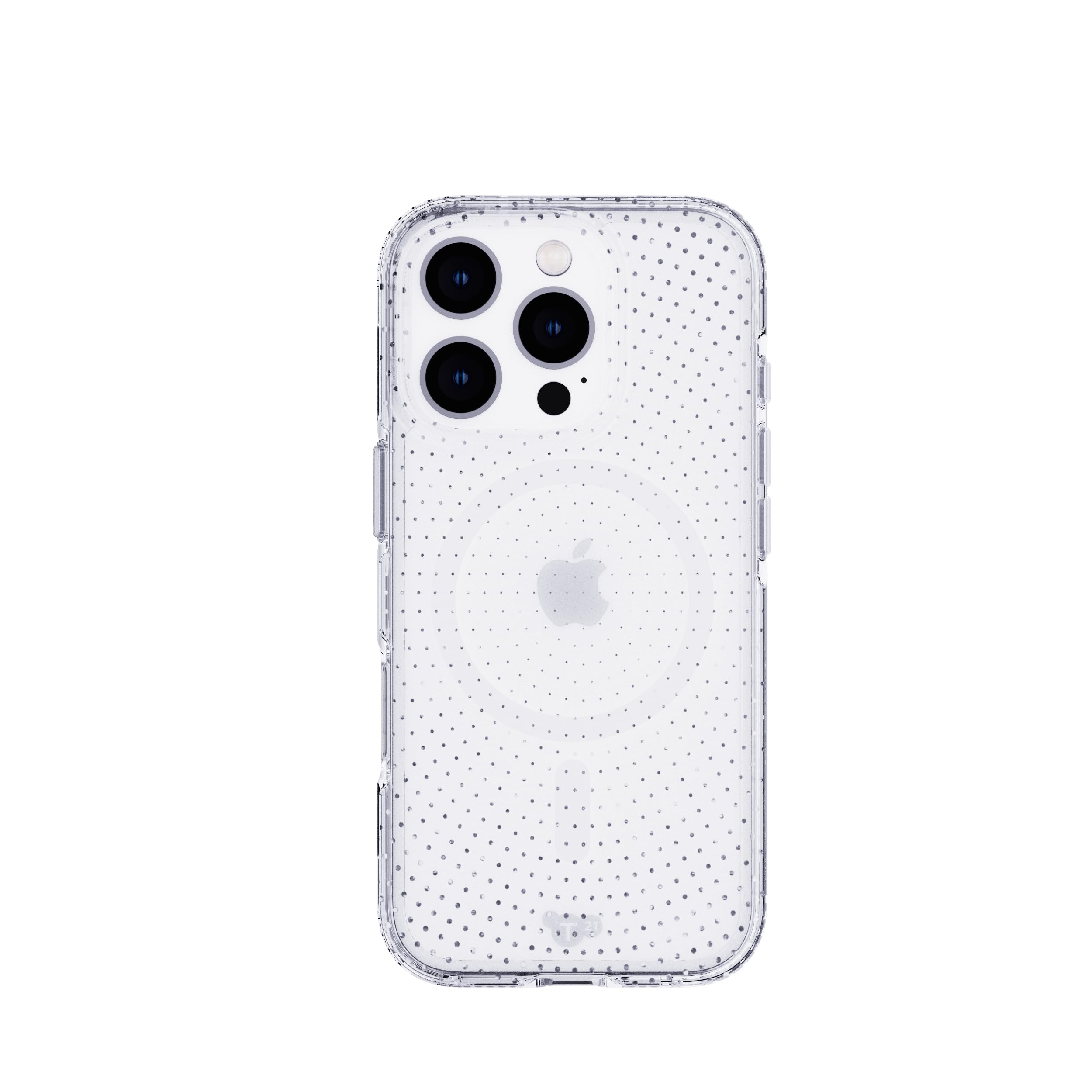 Tech21 EvoSparkle for iPhone 16 Pro Compatible with MagSafe - Impact Protection Case - in Ripple Clear
