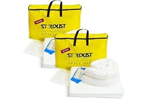 STARDUST SUPER ABSORBENT Stardust Spill Products Oil-Only Spill Kit – OSHA Approved Solution for Vehicles, Industrial, & Restaurant Use, Emergency Response Oil Cleanup, 2-Pack
