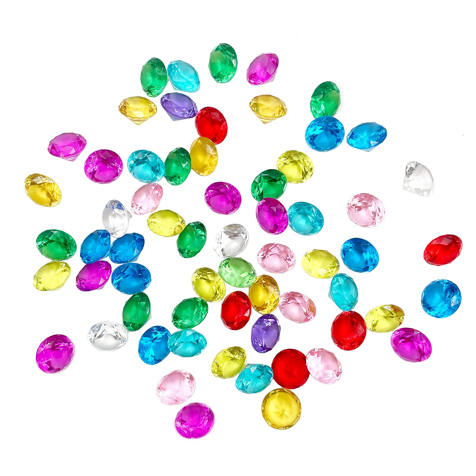 Reusable Fake ice Cubes for Photography Accessories Props Decoration for Wedding Decor Photography Props Vase Fillers (Diamond Multicolor)