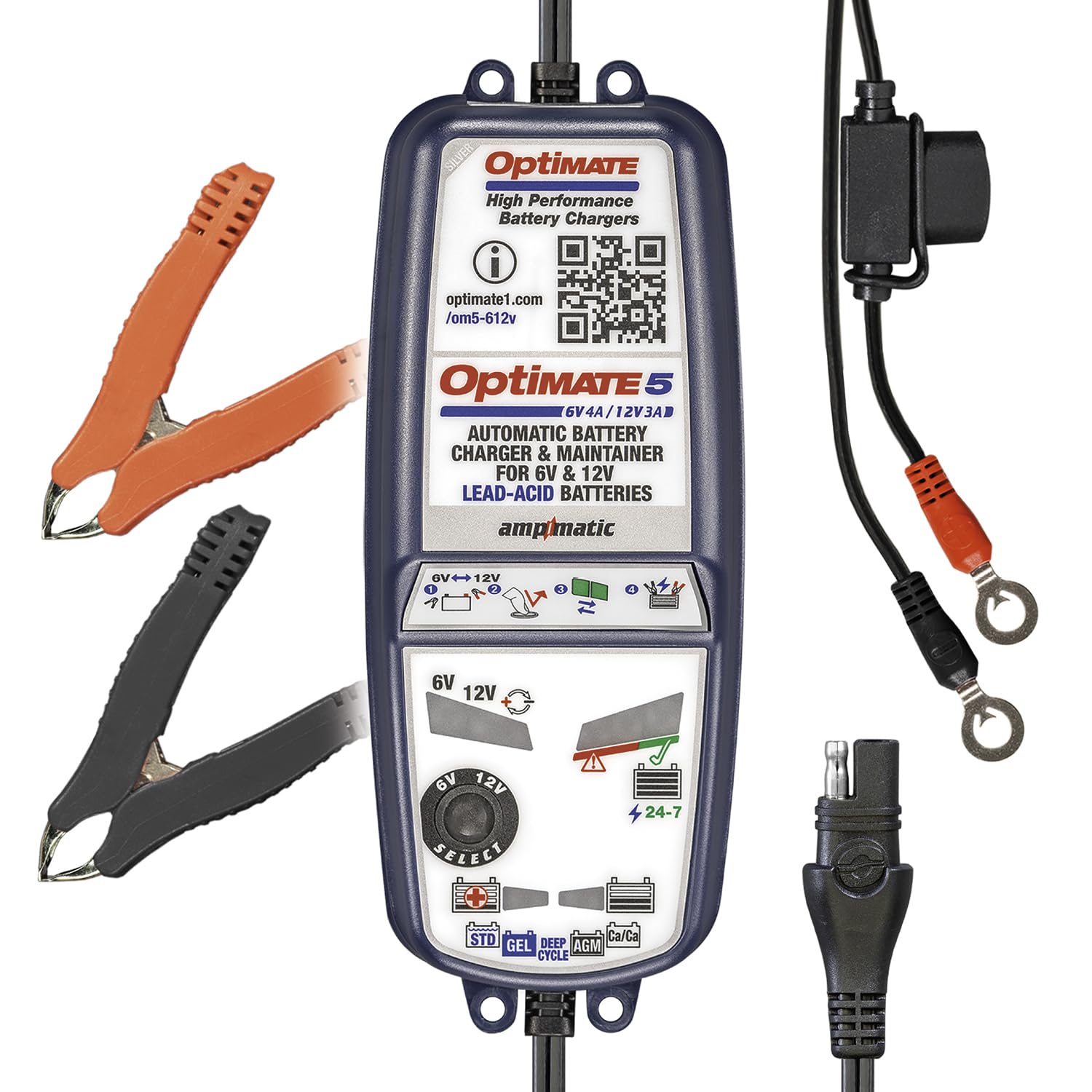 OptiMate 5 Select 6V 12V Classic Car Smart Automatic Battery Charger Optimiser