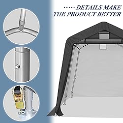 COVERONICS 8' x 8' Outdoor Storage Shed - Heavy