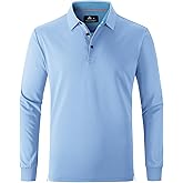 SWISSWELL Long Sleeve Polo Shirts for Men collared Performance Golf Shirts Casual Workwear Office