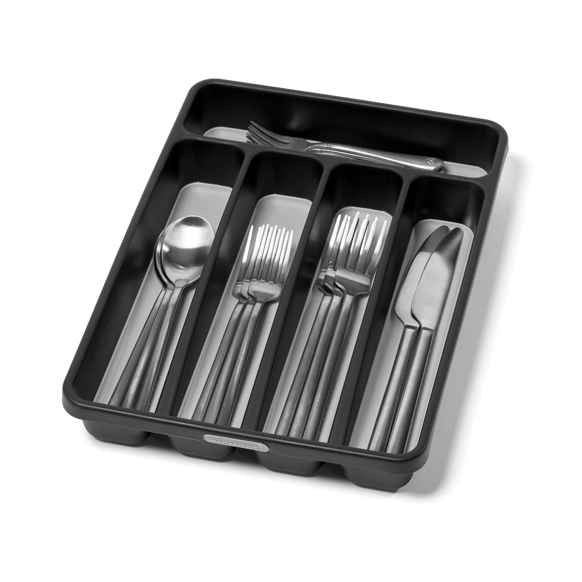 madesmart Silverware Tray, Granite, Classic 5 Compartment