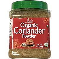 Jiva Organics Organic Coriander Powder 1 Pound Jar - 100% Natural & Non-GMO