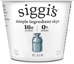 siggi’s Icelandic Skyr Nonfat Yogurt, Plain, 5.3 oz Cup