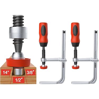 2-Piece Vertical Clamp With Teeth – Slotted Design For Locksmiths & Lock Repair, Quick-Release & Non-Slip, Boosts Work Efficiency