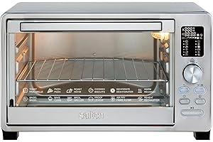 Salton ConvectiFry Combo 8-in-1 Air Fryer Digital Toaster Oven with Convection Baking for 6 Slices of Bread, 12" Pizzas, 23 L