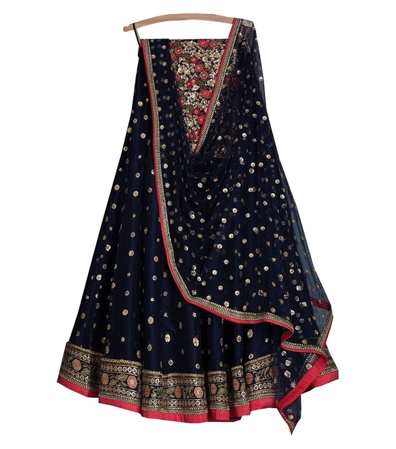 styleelitee women's georgette embroidered lehenga choli (style-col-xc2014_multicolour_free size)