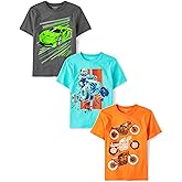 The Children's Place Boys Vehicle Short Sleeve Graphic T-Shirts,multipacks