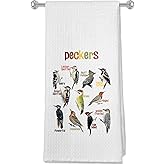 OFJE Colorful Bird Decorative Kitchen Towels and Dishcloths, Birds Gifts Hand Towels, Birds Gifts for Bird Lovers, Farmhouse Drying Cloth Dish Tea Towel for Bathroom Kitchen, 16×24 Inches