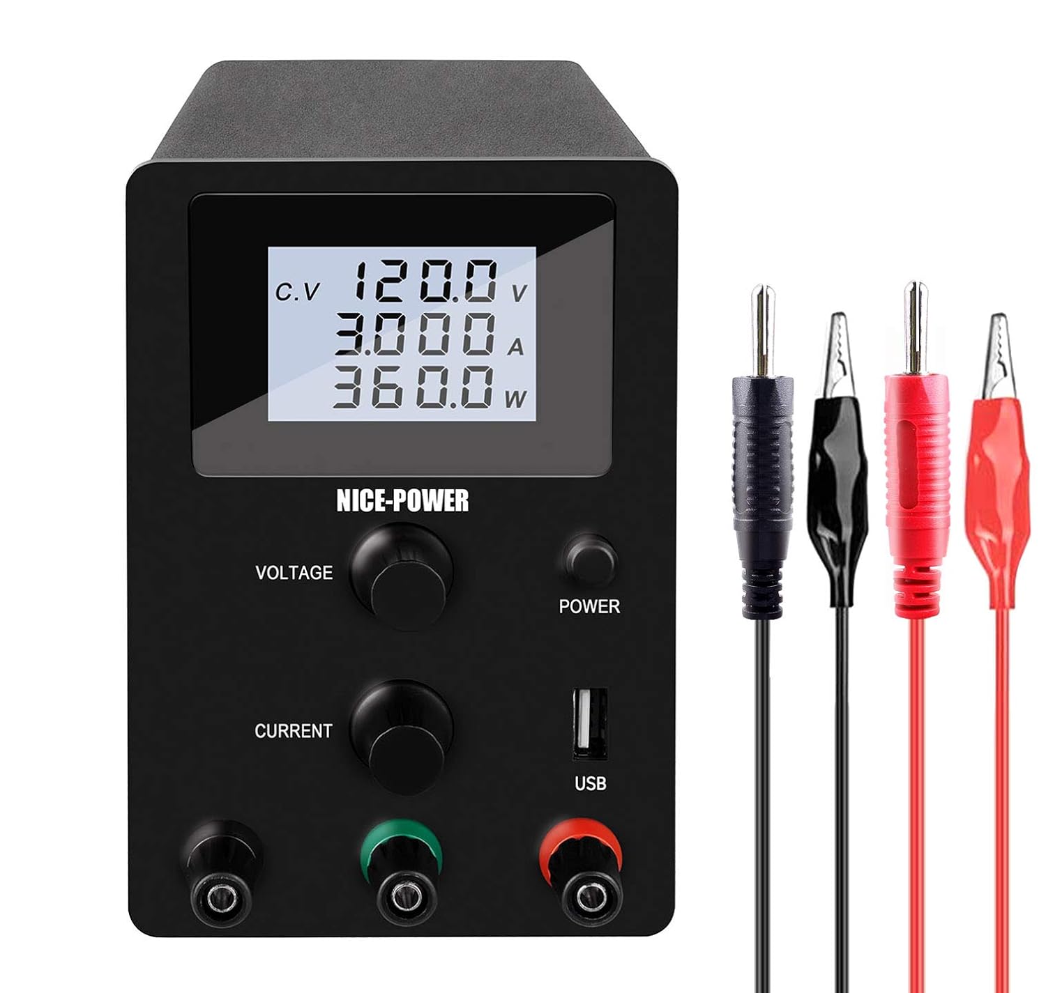 NICEPOWER Bench Power Supply (0120V, 03A) Adjustable DC Power Supply