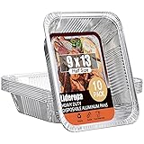 Lideropa Half Size Aluminum Pans 9x13-10 Pack