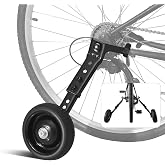HUASION Adjustable Bicycle Training Wheels for Adults, Fit 24" to 26" Bikes, Steel Construction, Black, 1 Pair - Safe and Stable Learning Training Wheels