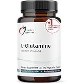 Designs for Health L Glutamine Capsules - 850mg Vegetarian Amino Acids Supplement to Support Muscle Recovery, Digestive, Immune + Gut Health - Non-GMO + Gluten Free (120 Capsules)